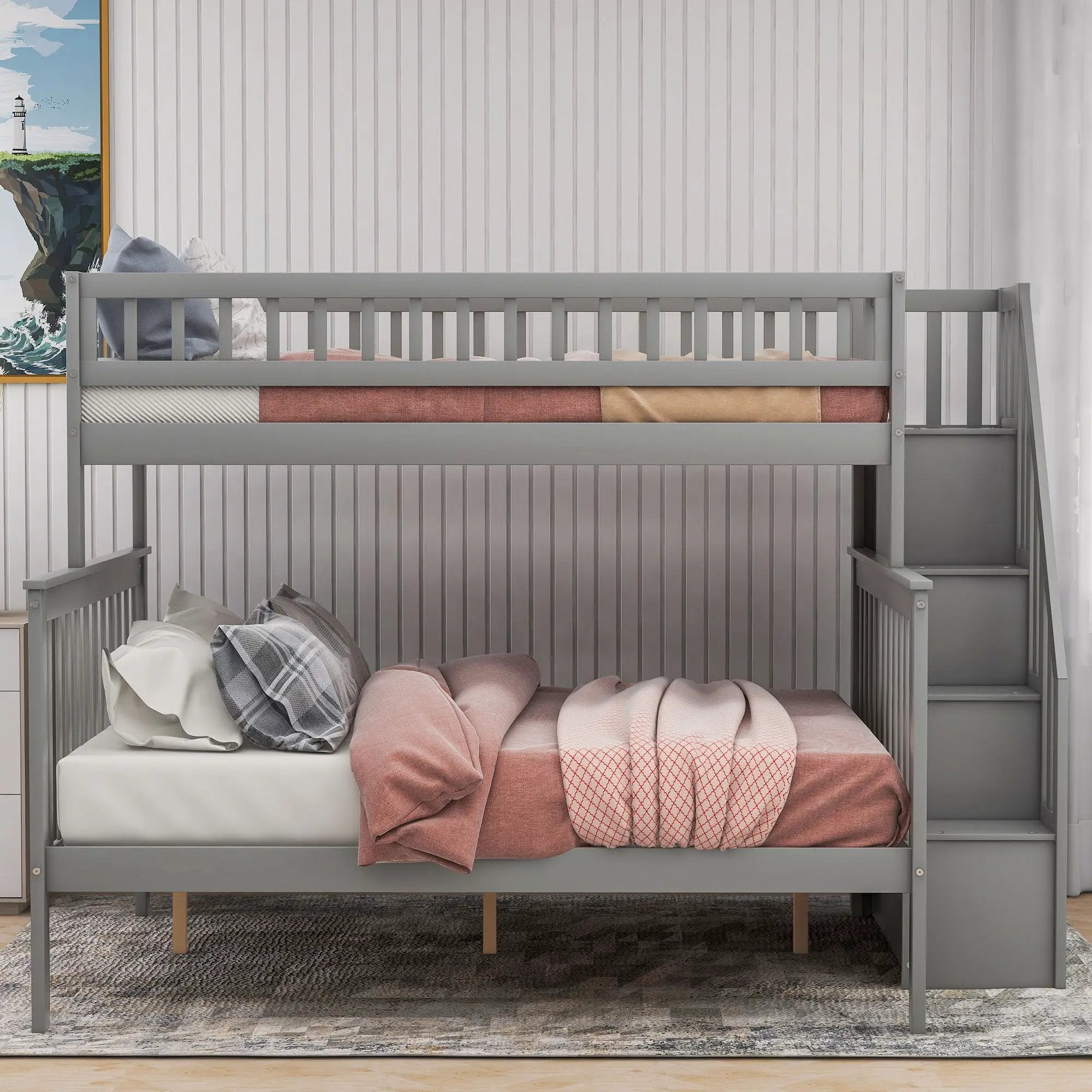 Bunk Bed With Staircase by HouseOfZazla