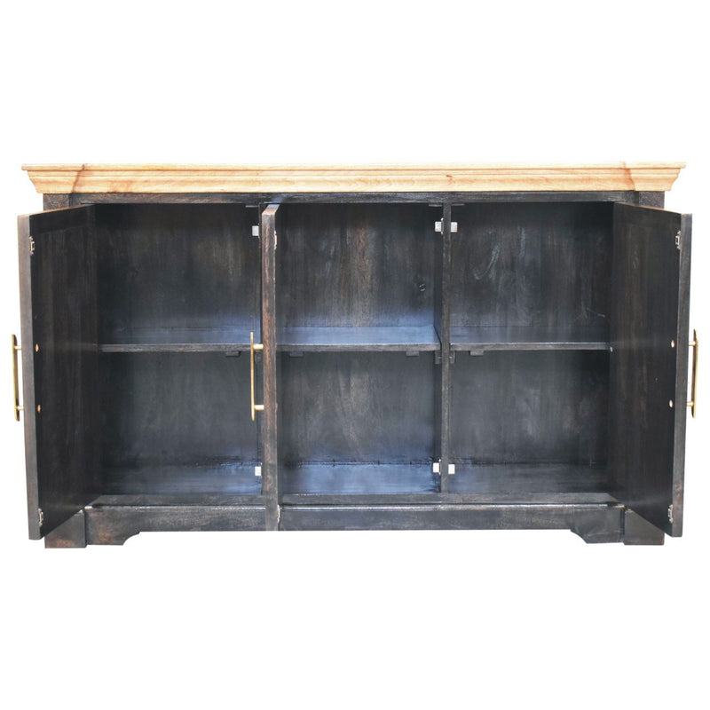 Regal - Rustic Sideboard - Black by HouseOfZazla