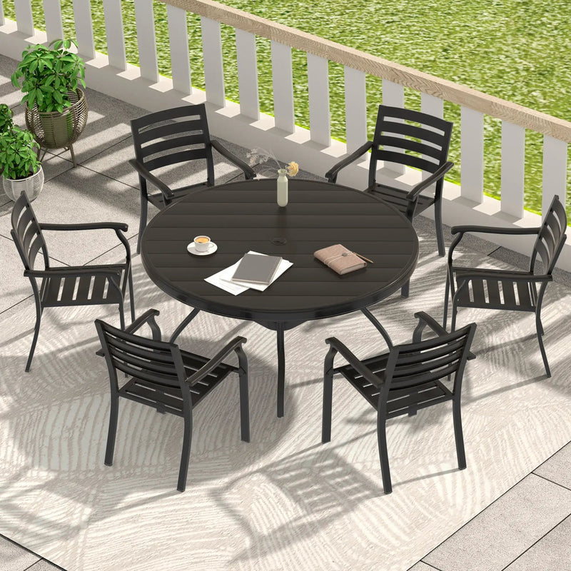 7 Pieces Outdoor Patio Dining Set by HouseOfZazla