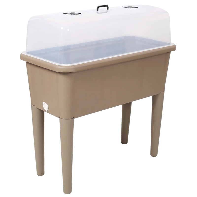 2PCS Raised Garden Bed with Ventilated Transparent Greenhouse Lid by HouseOfZazla