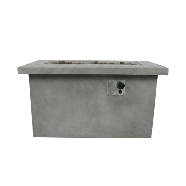 Propane / Natural Gas Outdoor Fire Pit Table - Gray