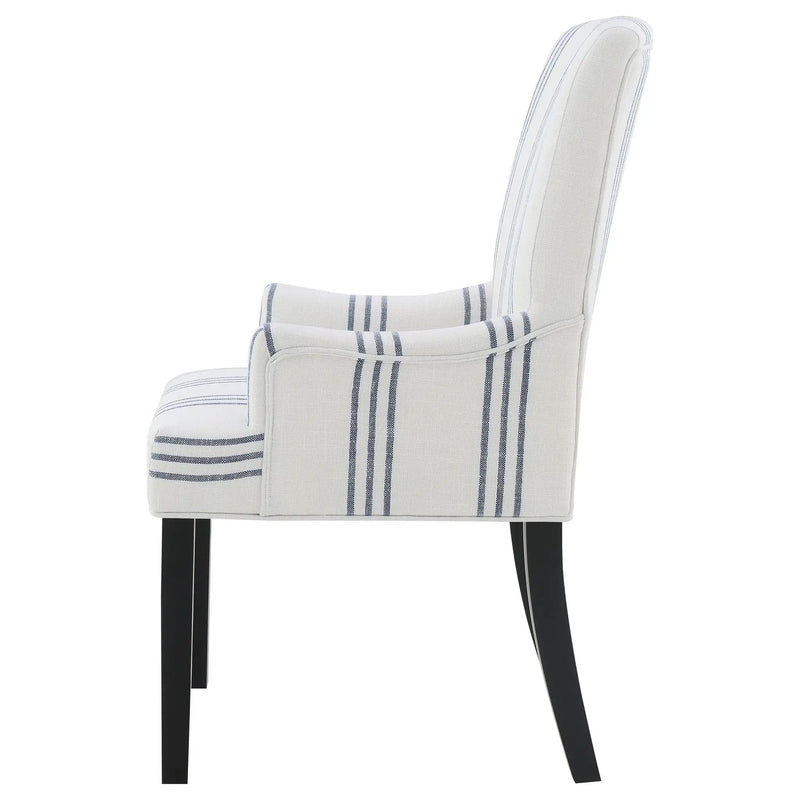 Draper - Upholstered Arm Chair - Beige by HouseOfZazla
