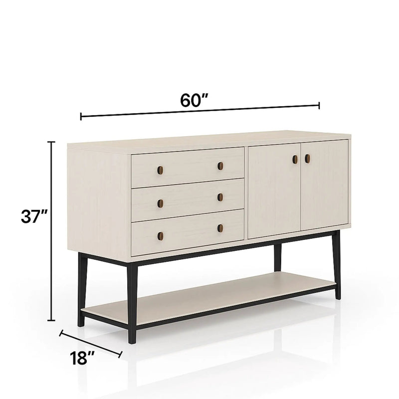 Server With Base - White by Unique Piece Furniture