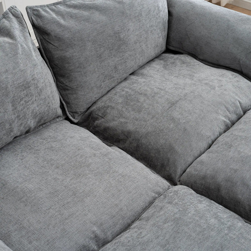 Convertible Combination Sofa With Footstools With Storage by Unique Piece Furniture
