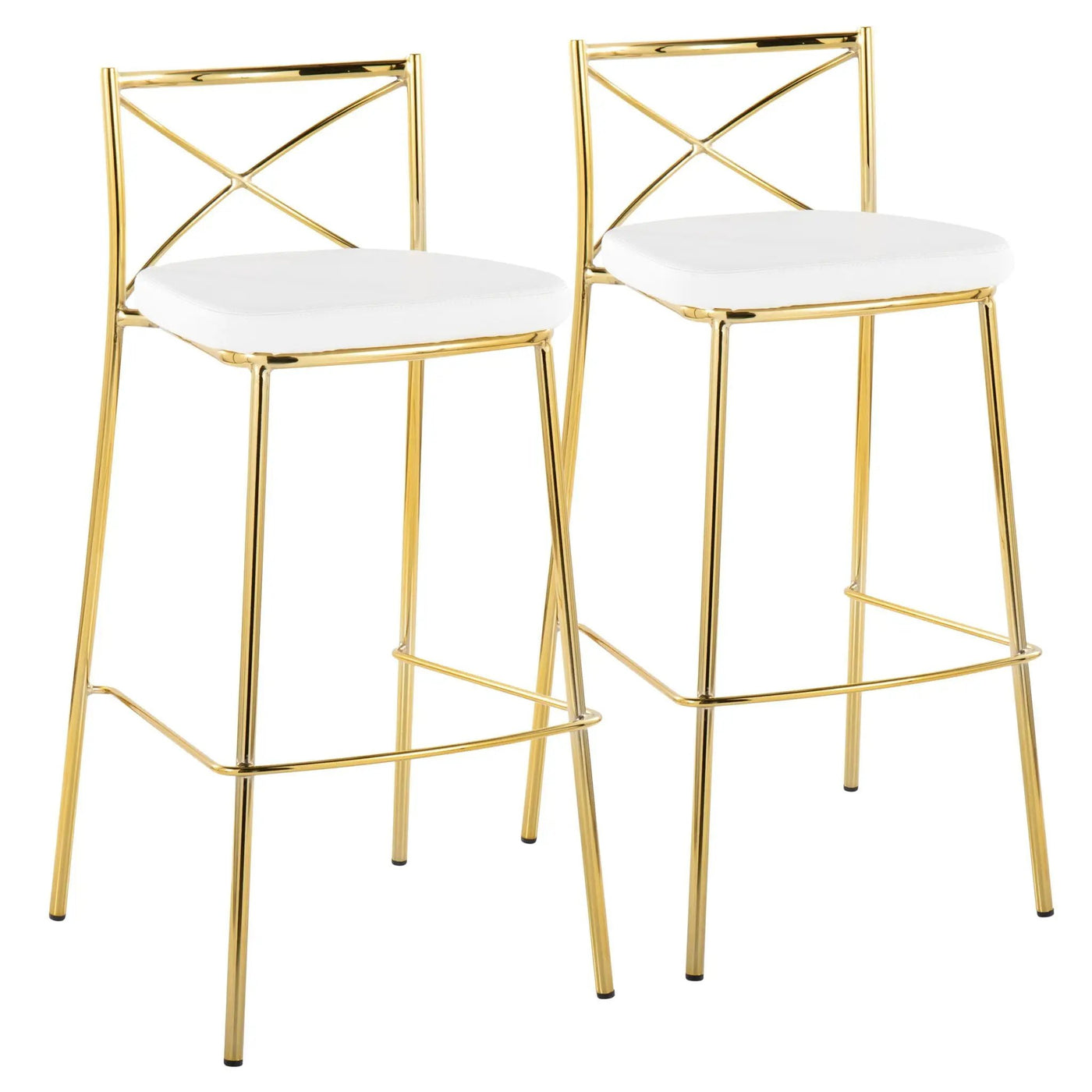Modern Charlotte - Contemporary Fixed Height Barstool (Set of 2) by HouseOfZazla