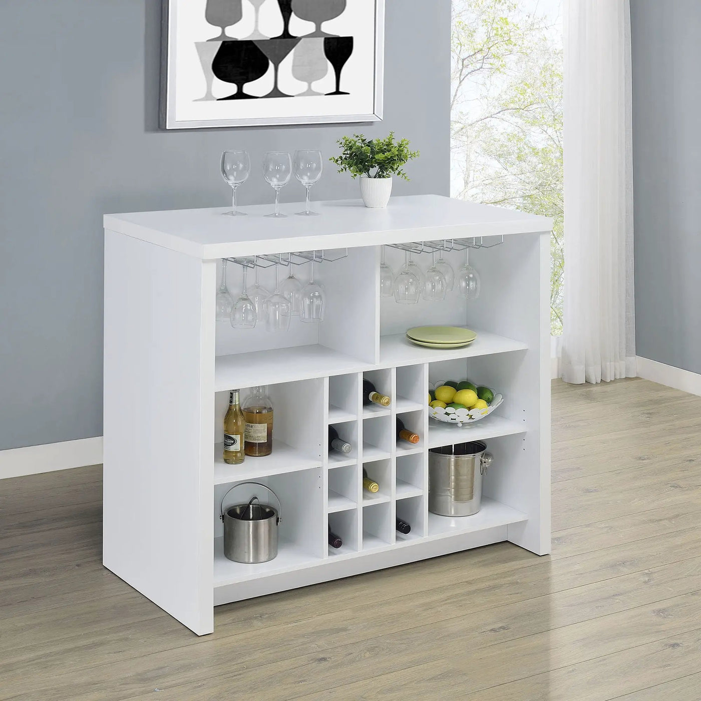 Irving - Freestanding Home Bar With Wine Storage by HouseOfZazla