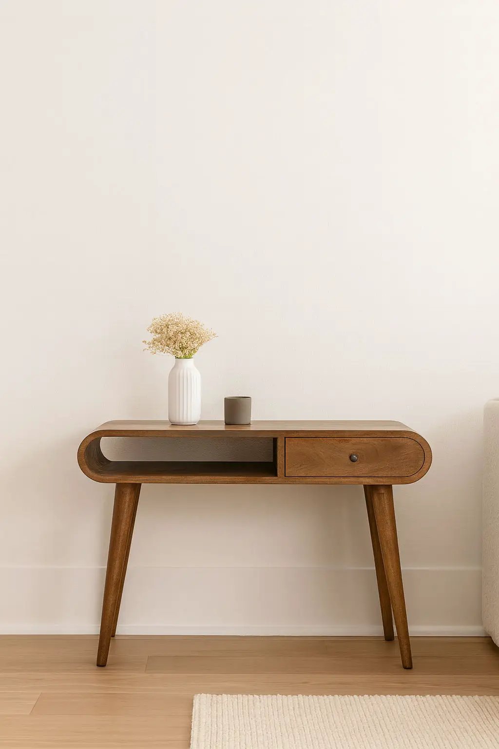 Writing Desk, Curved - Chestnut by Unique Piece Furniture
