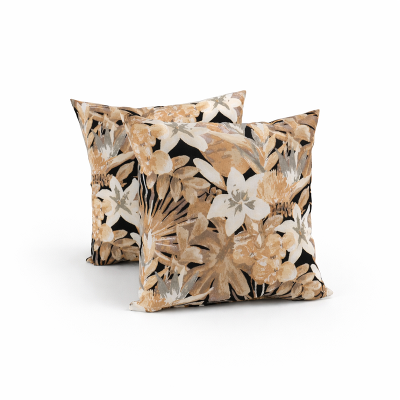 4 Pack Outdoor Pillow Covers - Water-Repellent Decorative Cushion Covers by HouseOfZazla
