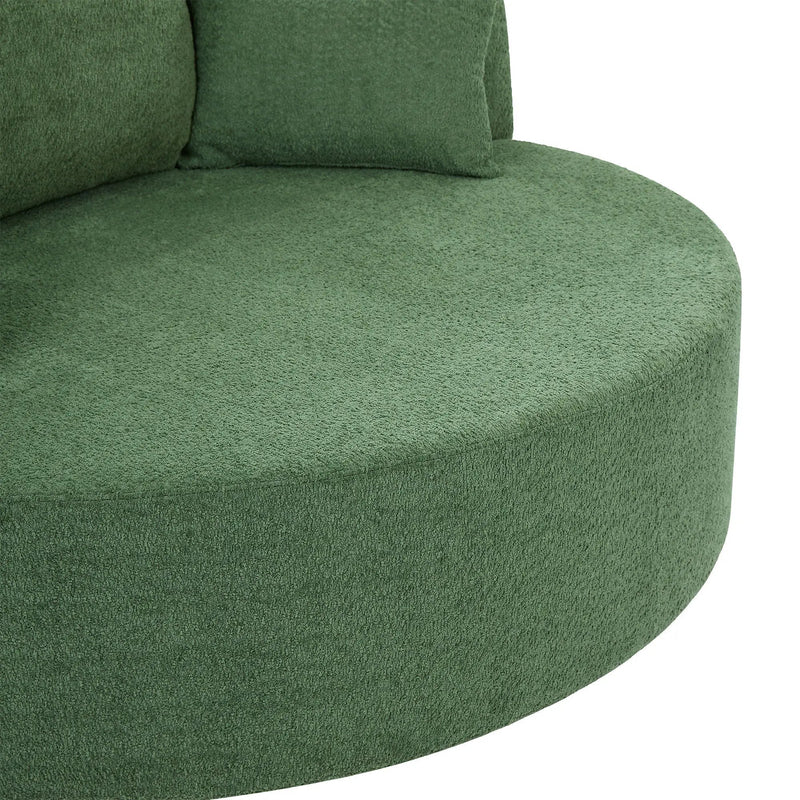 360° Swivel Accent Barrel Chair With 3 Removable Pillows For Living Room by HouseOfZazla