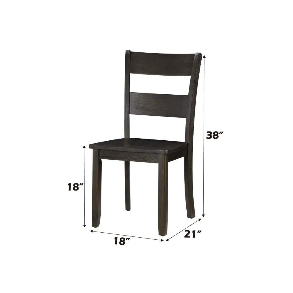 Haddie - Side Chair (Set of 2) - Distressed Walnut by Unique Piece Furniture