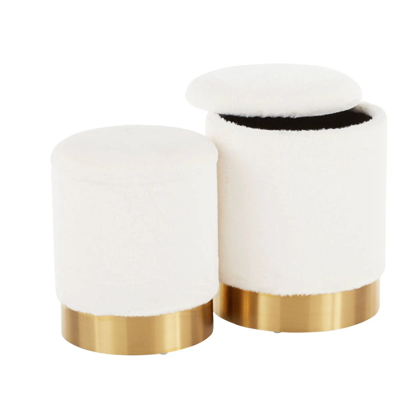 Marla - Contemporary Nesting Ottoman Set by HouseOfZazla