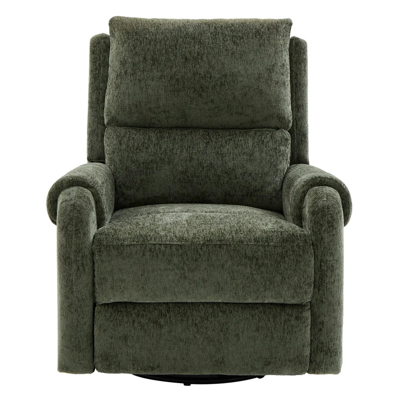 Manual Recliner Massage Chair With Swivel Rocker, 8 Massage Modes, Side Storage Pocket by HouseOfZazla