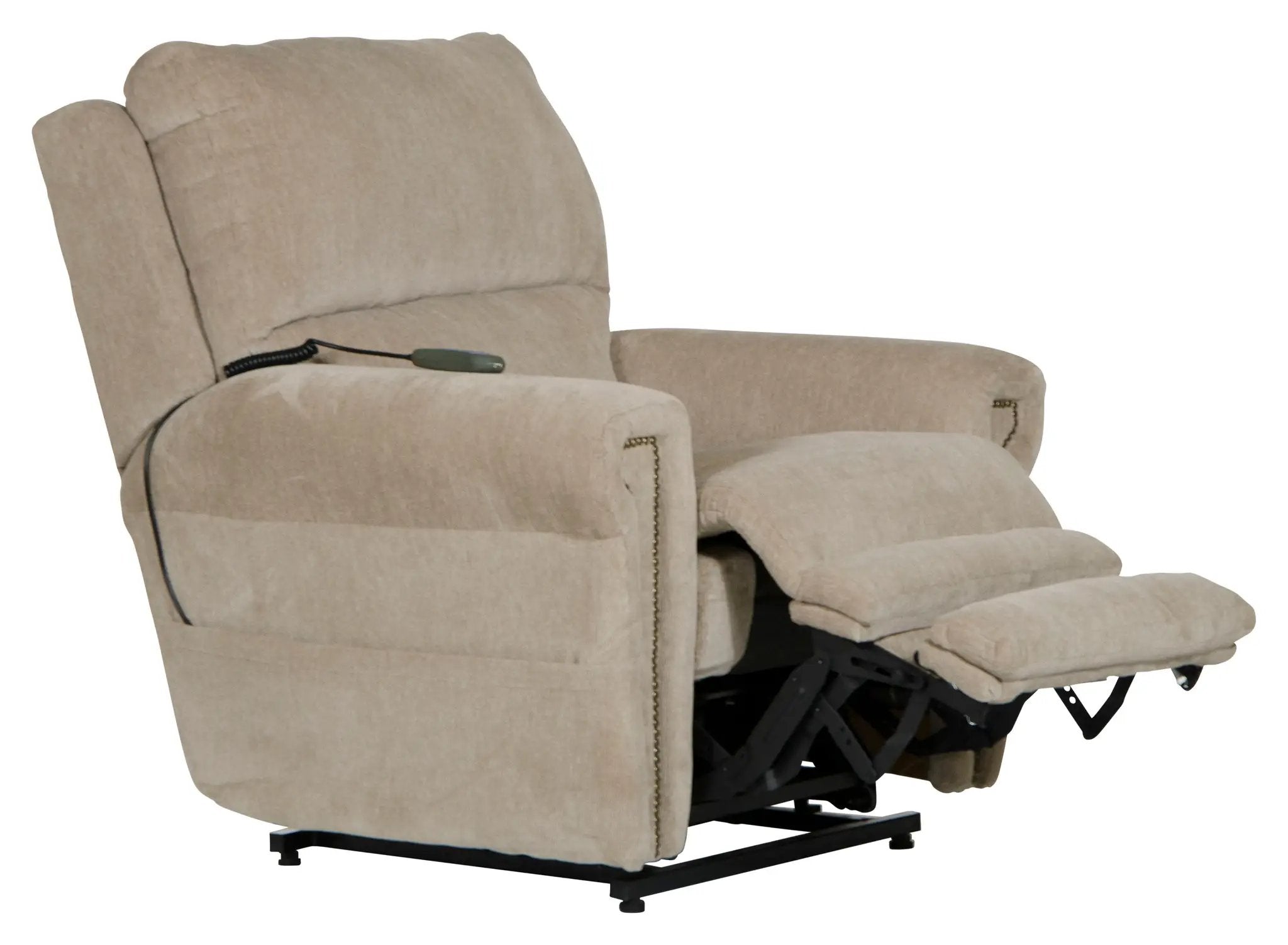 Warner - Power Headrest With Lumbar Power Lay Flat Recliner by Unique Piece Furniture