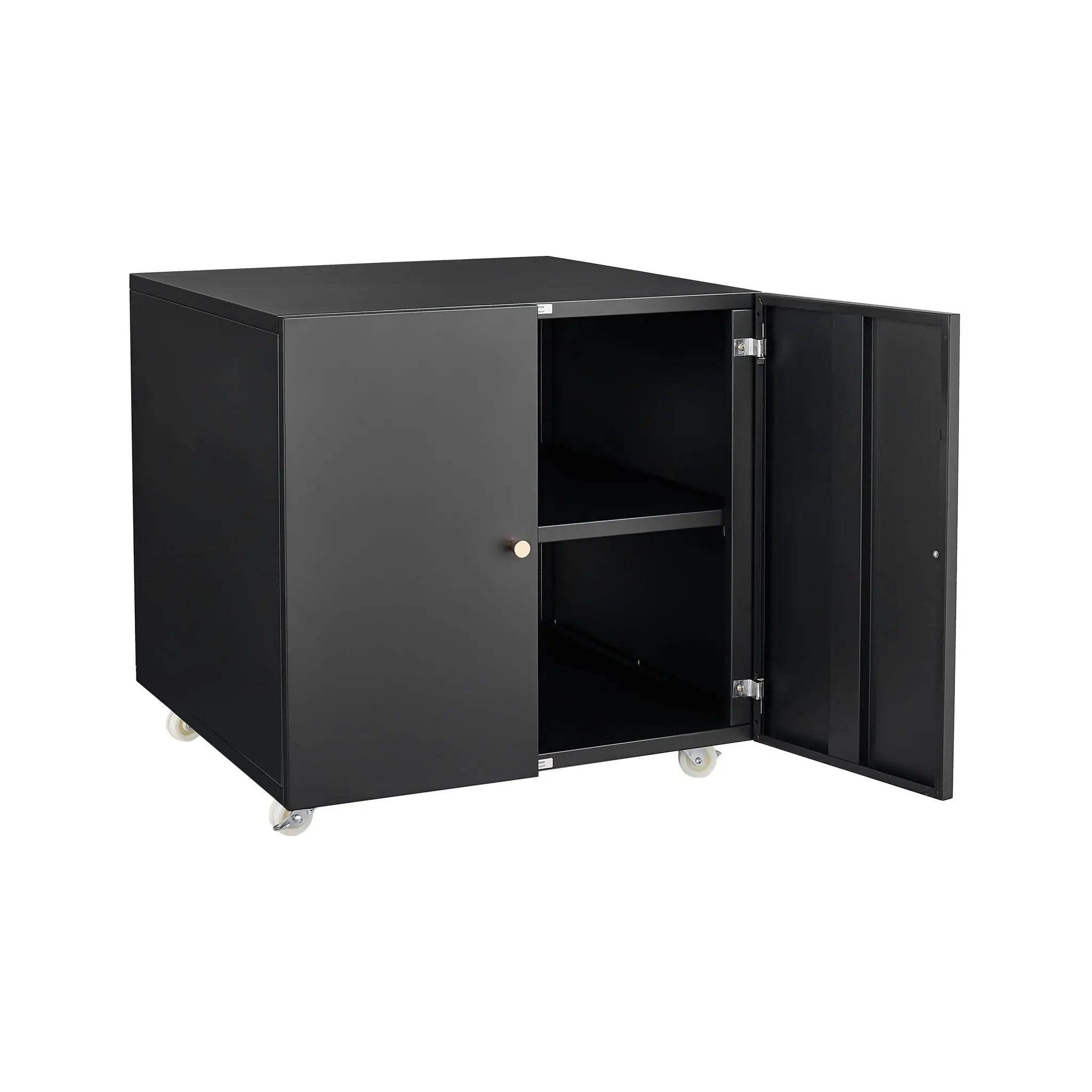 Office Furniture Copier Cabinet 2 Door Steel Copier Stand Mobile Pedestal File Printer Stand by Unique Piece Furniture
