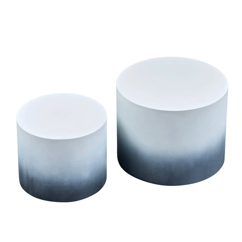 MDF with Ash/Oak/Walnut Veneer Nesting Table Set of 2 by HouseOfZazla