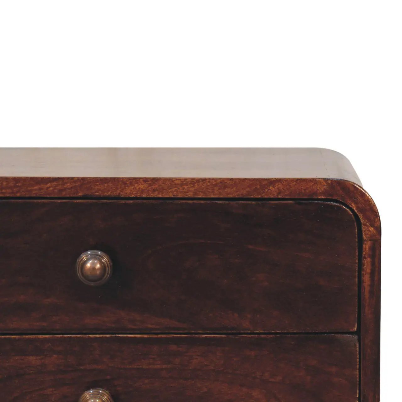 Curved Wall Mounted Bedside Nightstand by Unique Piece Furniture