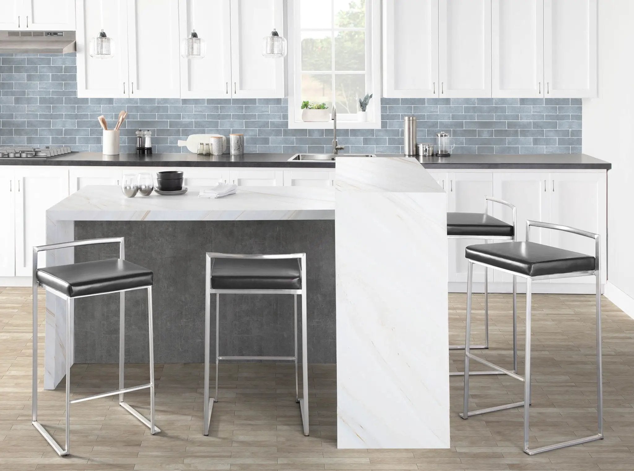 Fuji - Contemporary Stackable Design Barstool by HouseOfZazla
