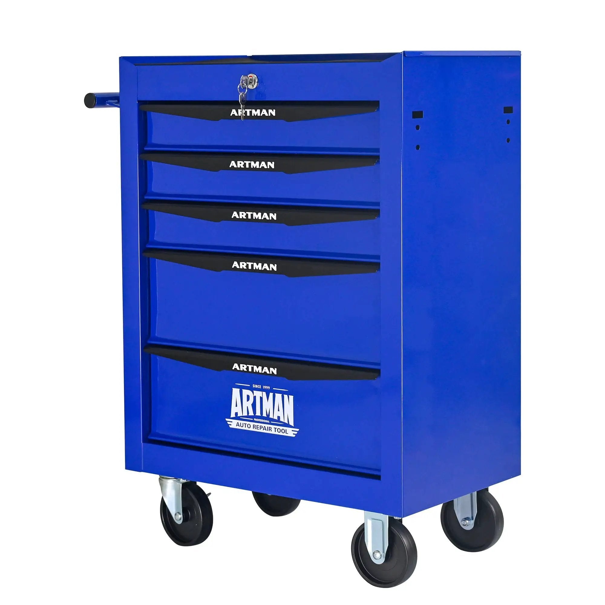 Rolling Metal Tool Chest With Drawers, Steel Storage Cabinet With Ball Bearing Slides by HouseOfZazla