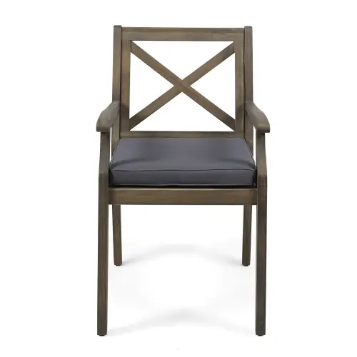 Perla Patio Dining Chair Set - 2 Pieces with Cushions by HouseOfZazla