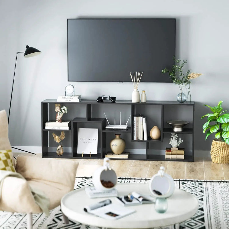 Asymmetrical Display Shelf & Bookcase, 5 Tier by Unique Piece Furniture