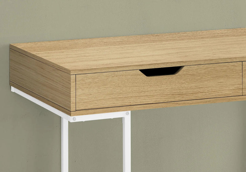 Computer Desk For Home Office, Storage Drawers, Marble Look Contemporary & Modern by Unique Piece Furniture