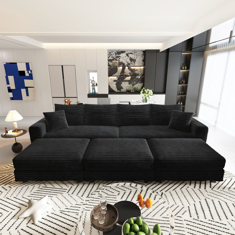 Modern Comfy Upholstered Sofa Cloud Couch & Deep Seat Couches by HouseOfZazla