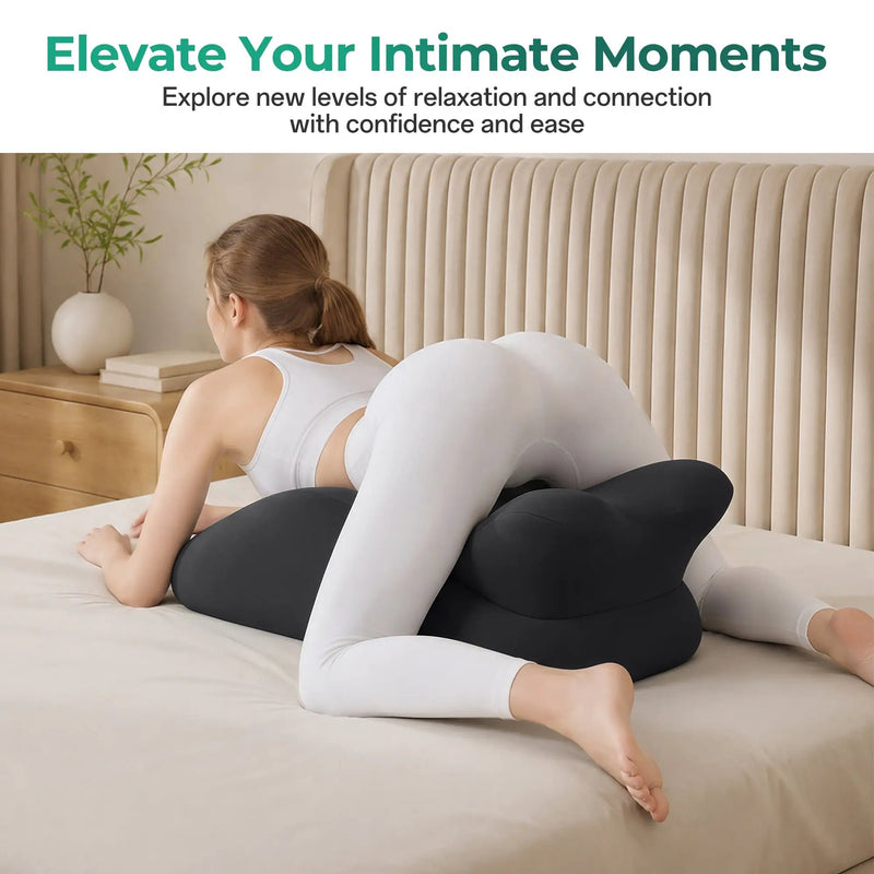 27° Ergonomic Memory Foam Support Pillow for Couples by HouseOfZazla
