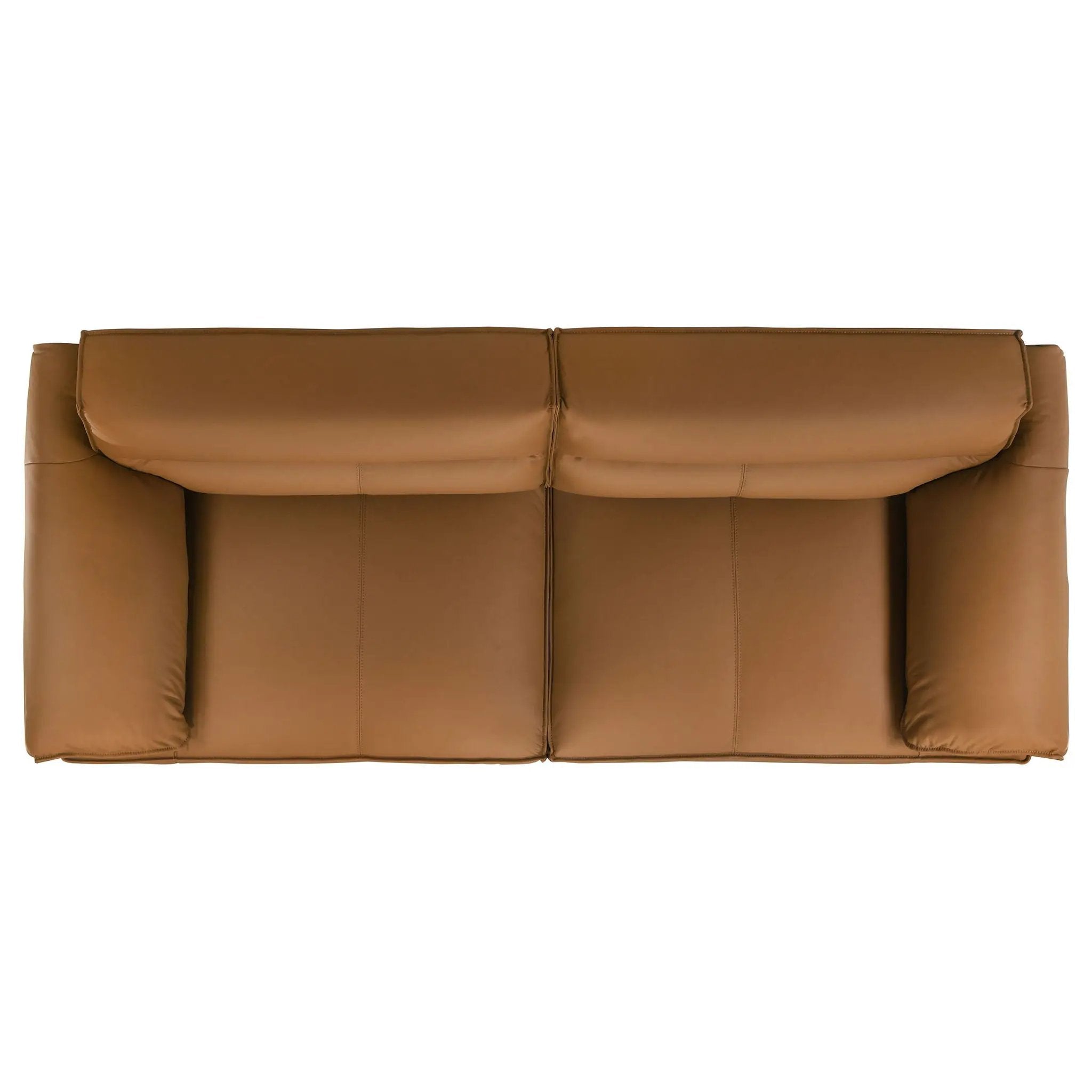 Buxton 2-piece Leather Upholstered Sofa Set Orange by Unique Piece Furniture
