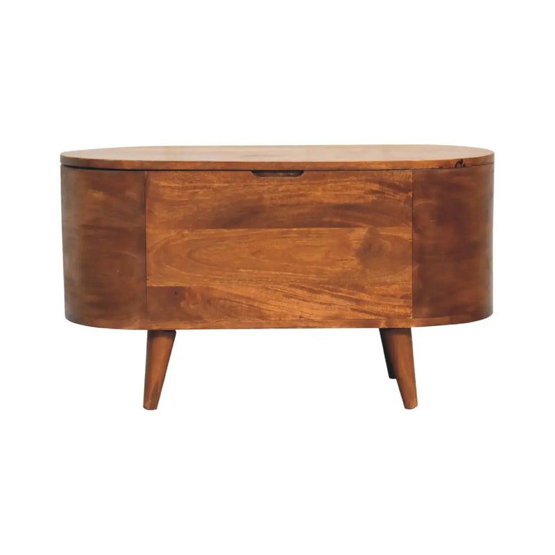 Rounded Lid Up Blanket Box by Unique Piece Furniture