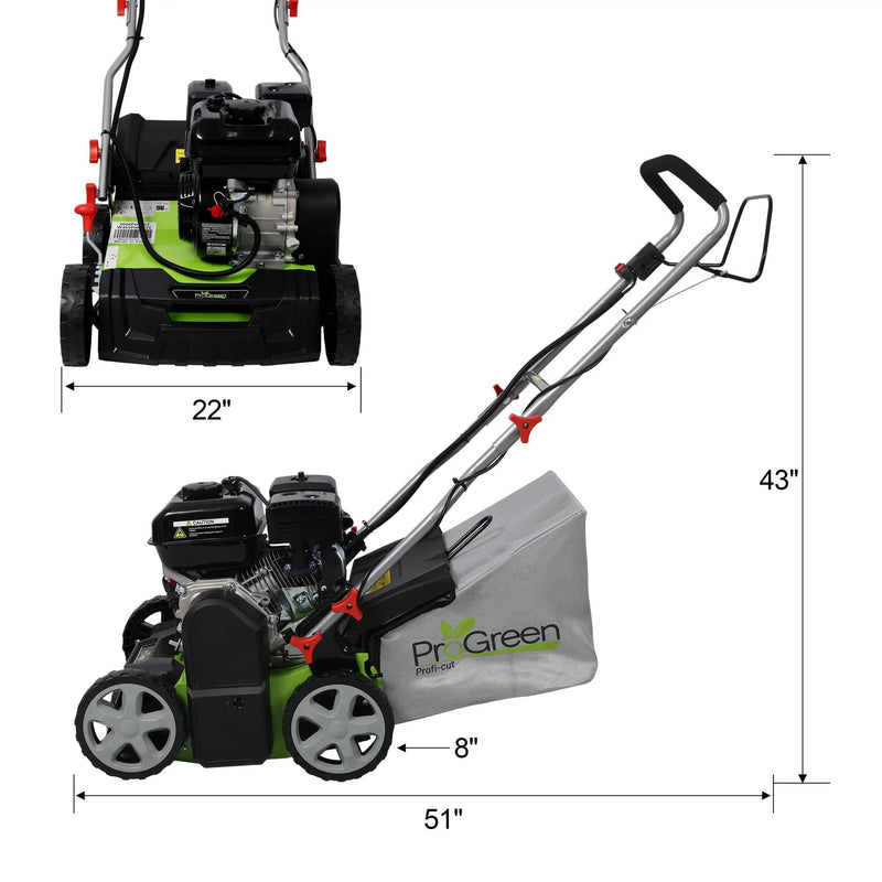 Progreen Gasoline Engine Scarifier 2in1 Dethatcher/Scarifier by HouseOfZazla