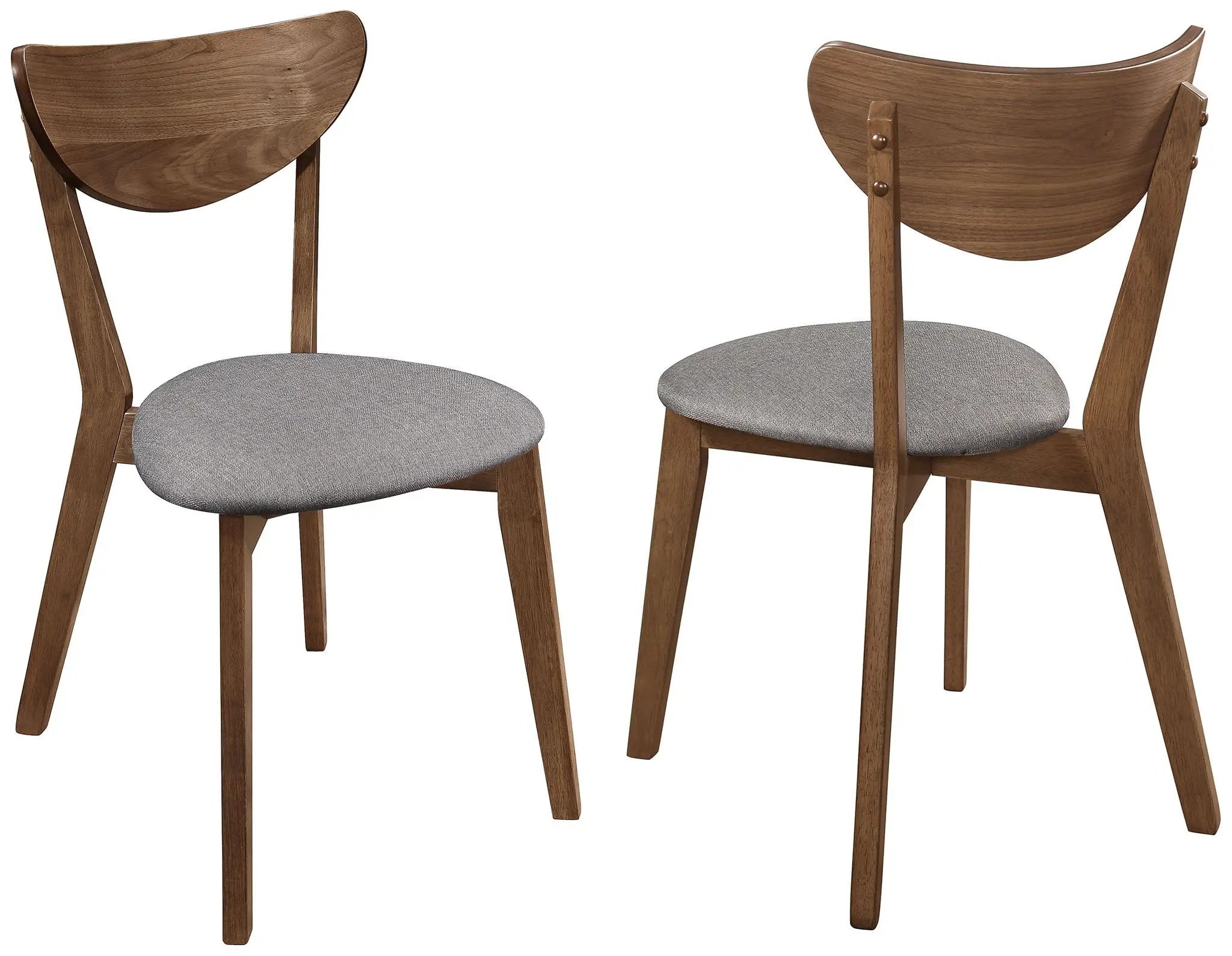 Alfredo Dining Side Chair Grey and Natural Walnut (Set of 2) by Unique Piece Furniture