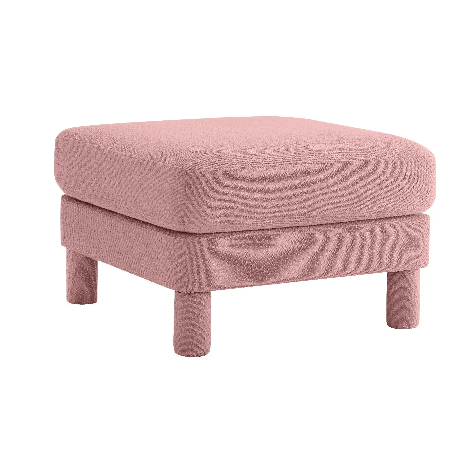 Modern Pink Polyester Ottoman by HouseOfZazla