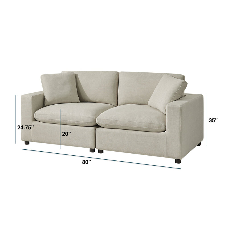 Cassandra - Modular 2 Piece Sofa by HouseOfZazla