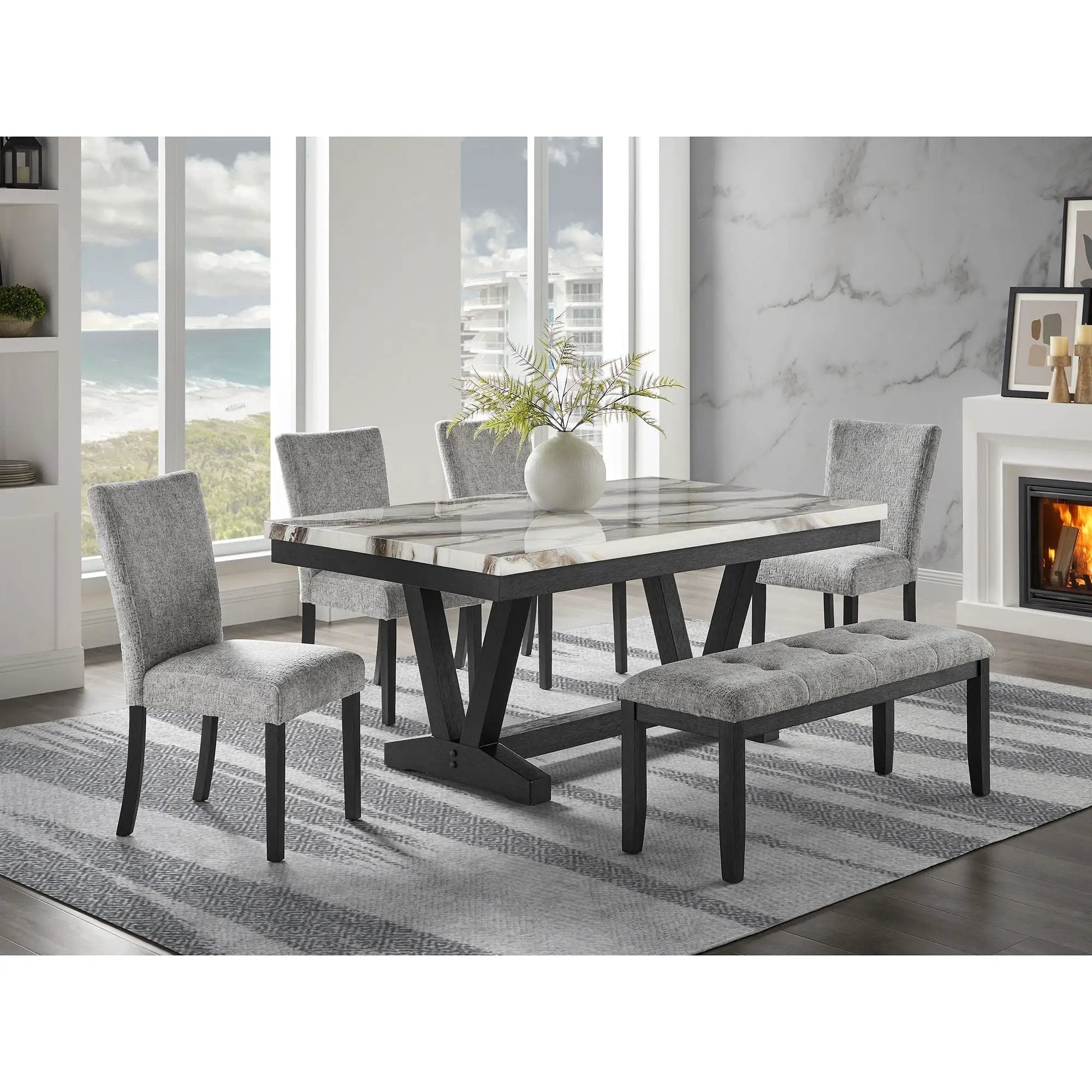 Oceanic - Dining Chair (Set of 2) - Gray by Unique Piece Furniture