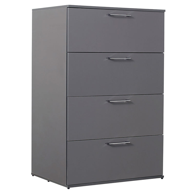 Bliss - Glossy 4 Drawer Jumbo Chest With Extra Deep Storage by HouseOfZazla