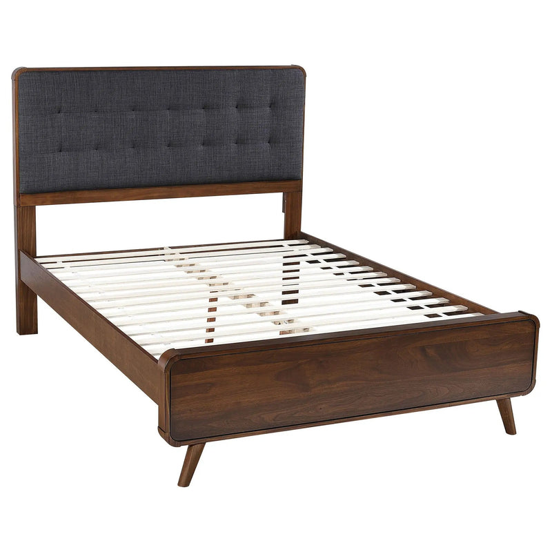 Robyn Wood Full Platform Bed Dark Walnut by Unique Piece Furniture