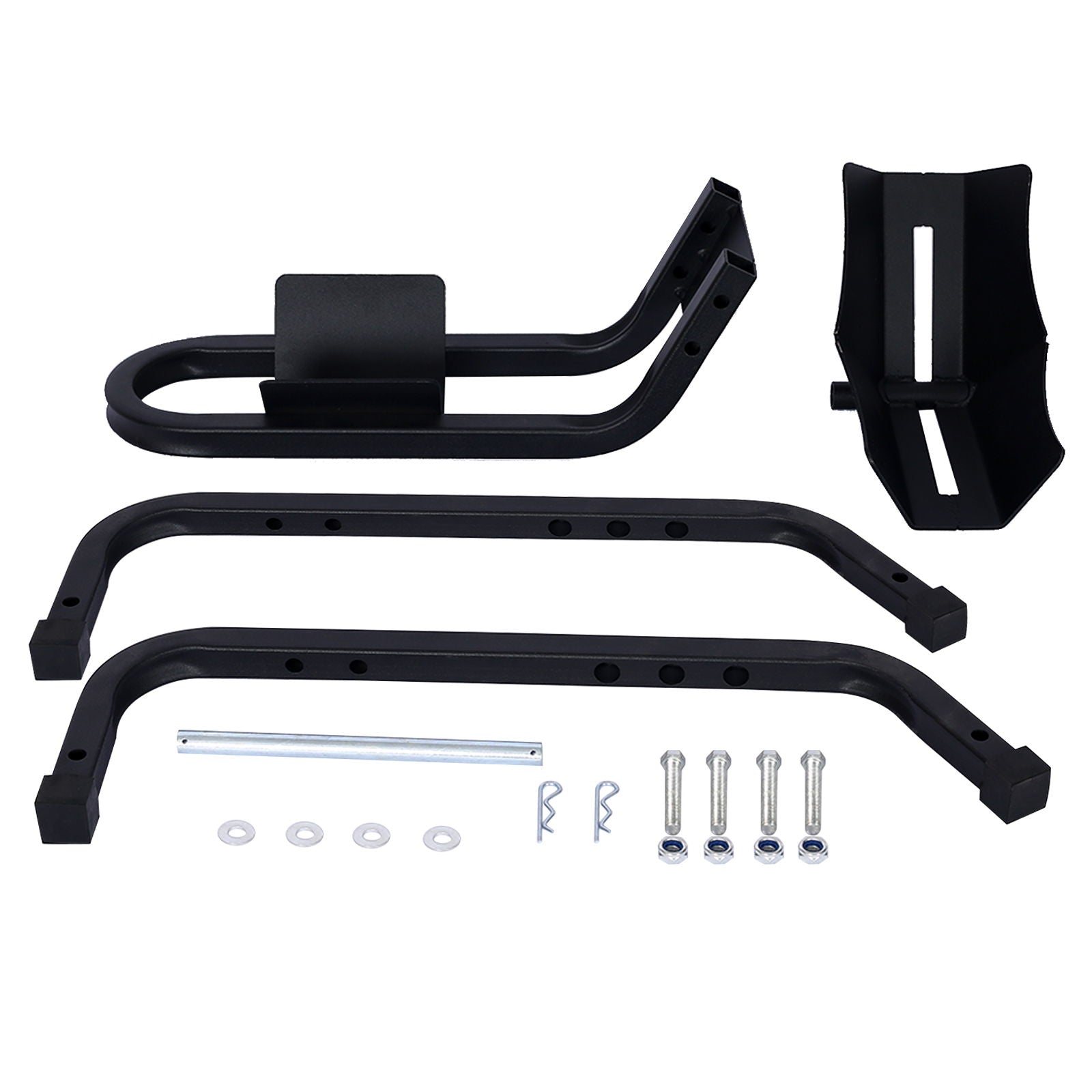 Heavy Duty Motorcycle Front Tire Chock For 17" 21" Wheels Stand 1200 Lbs Capacity - Black by HouseOfZazla