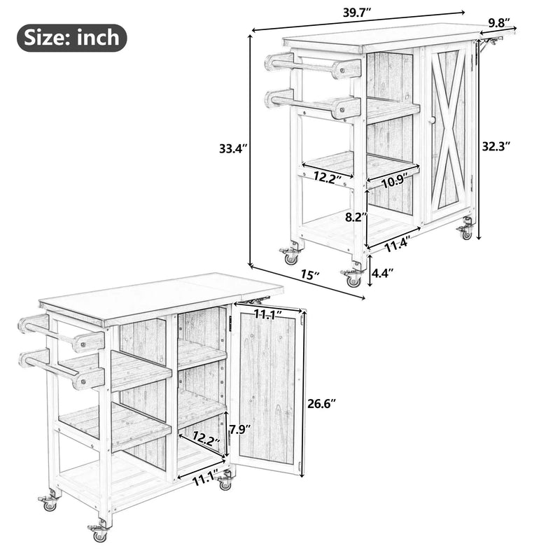 Foldable Outdoor Kitchen Island Patio Kitchen Island by HouseOfZazla