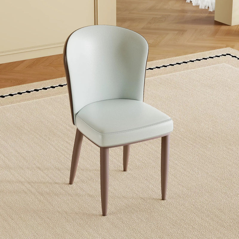 Dining Chair With Carbon Steel Legs, Comfortable Seating, (Set of 2) - White by HouseOfZazla