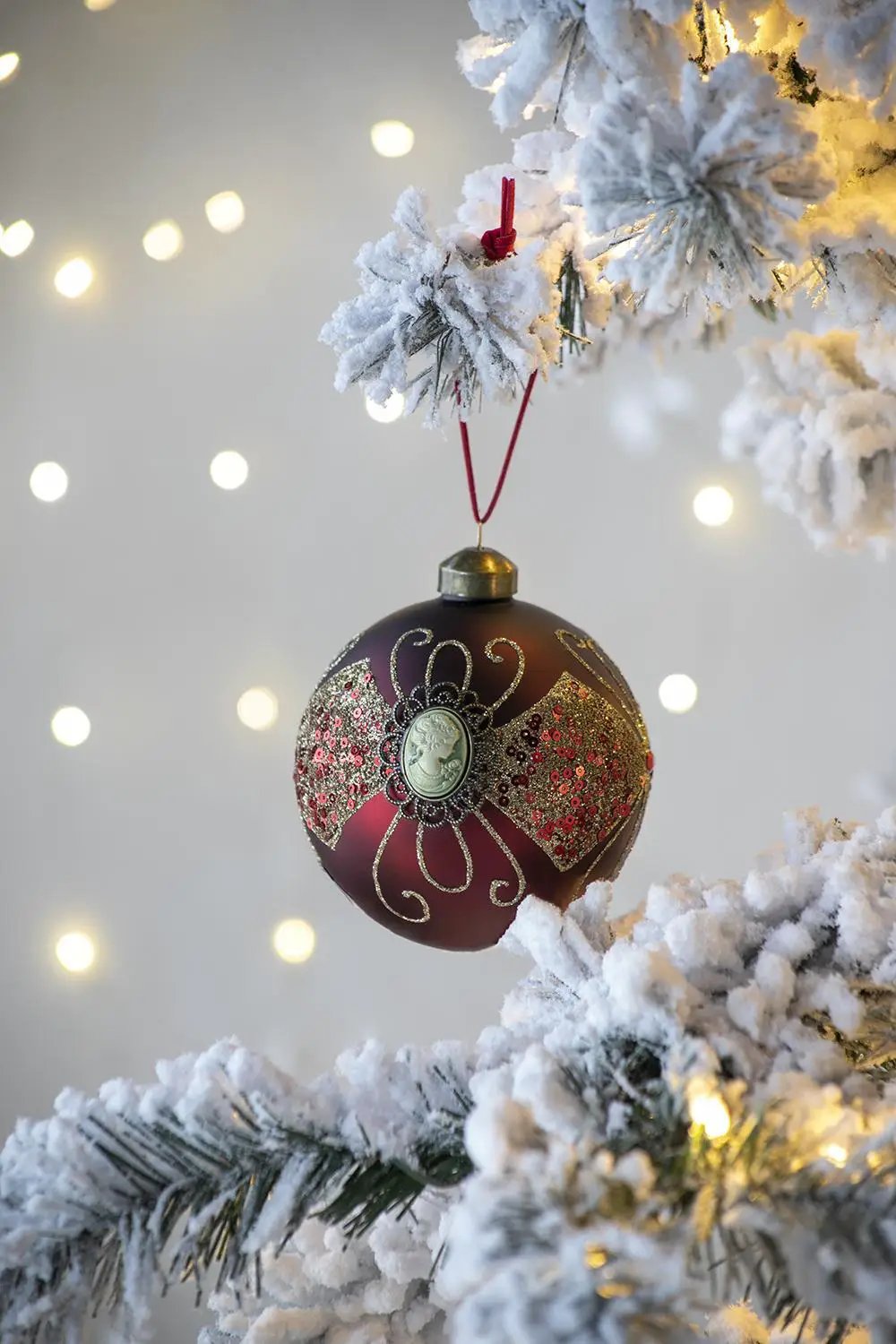 Decorative Hanging Ball Christmas Tree Ornaments For Holiday Decorations (Set of 6) by Unique Piece Furniture