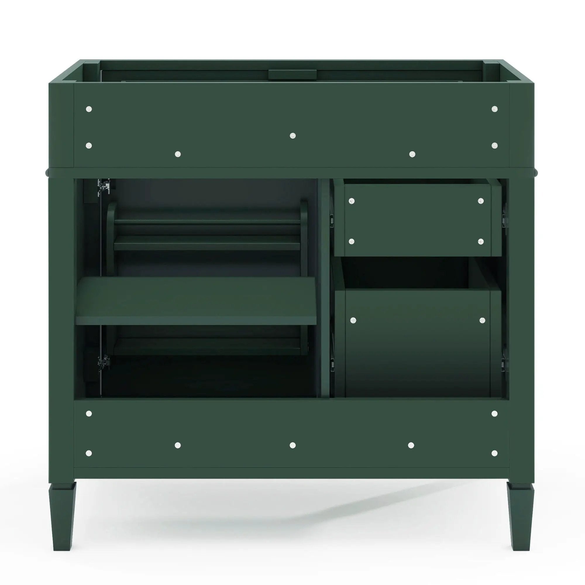Bathroom Vanity With 2 Drawers And Tip-Out Drawer, Storage Cabinet by HouseOfZazla