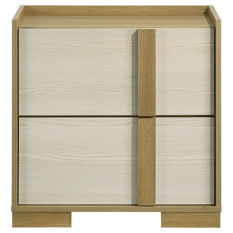 Hyland 2-drawer Nightstand Bedside Table Natural by Unique Piece Furniture