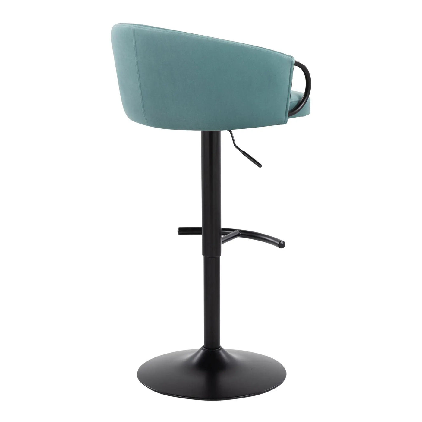 Claire - Contemporary Adjustable Barstool With Swivel With Rounded T Footrest (Set of 2) by Unique Piece Furniture