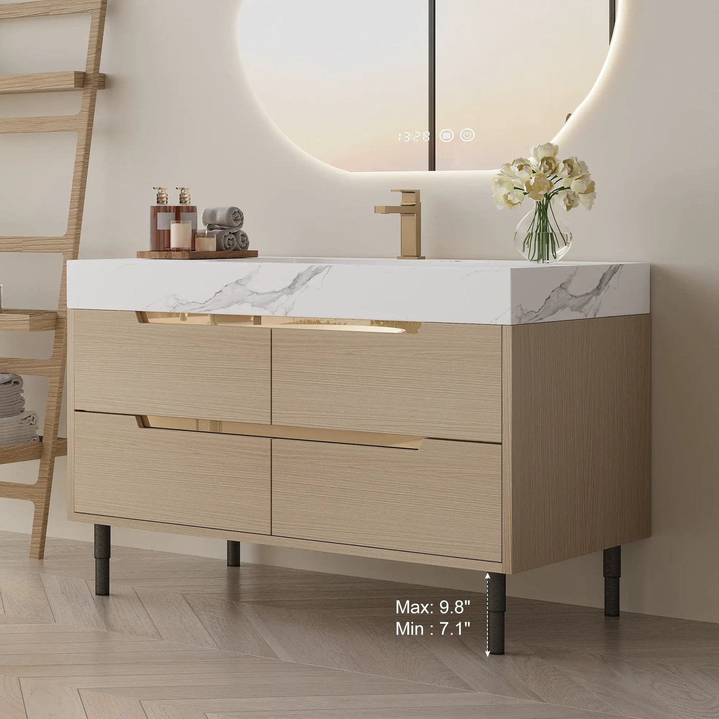 35.4" Modern Bathroom Vanity with Undermount Sink by HouseOfZazla