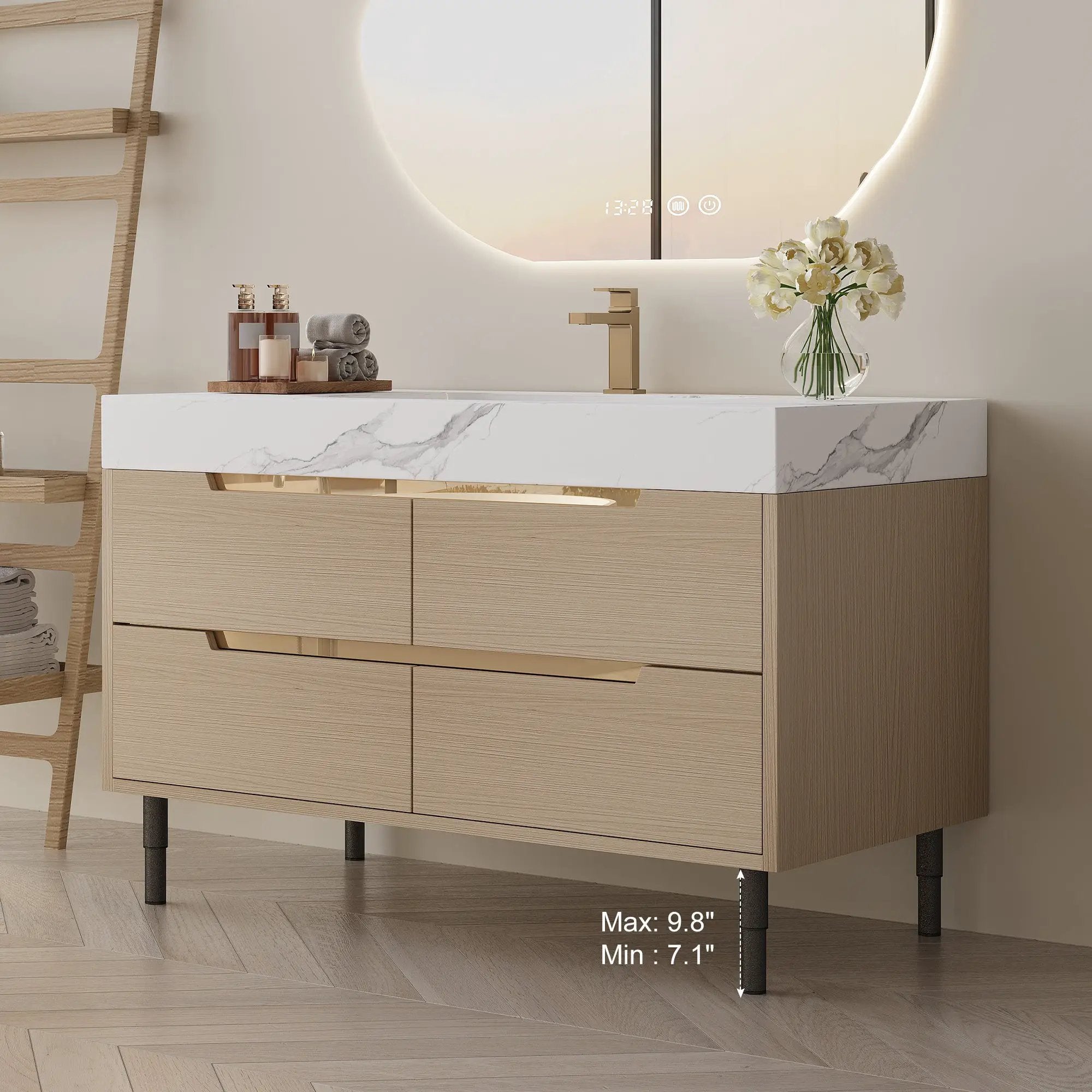 35.4" Modern Bathroom Vanity with Undermount Sink by HouseOfZazla