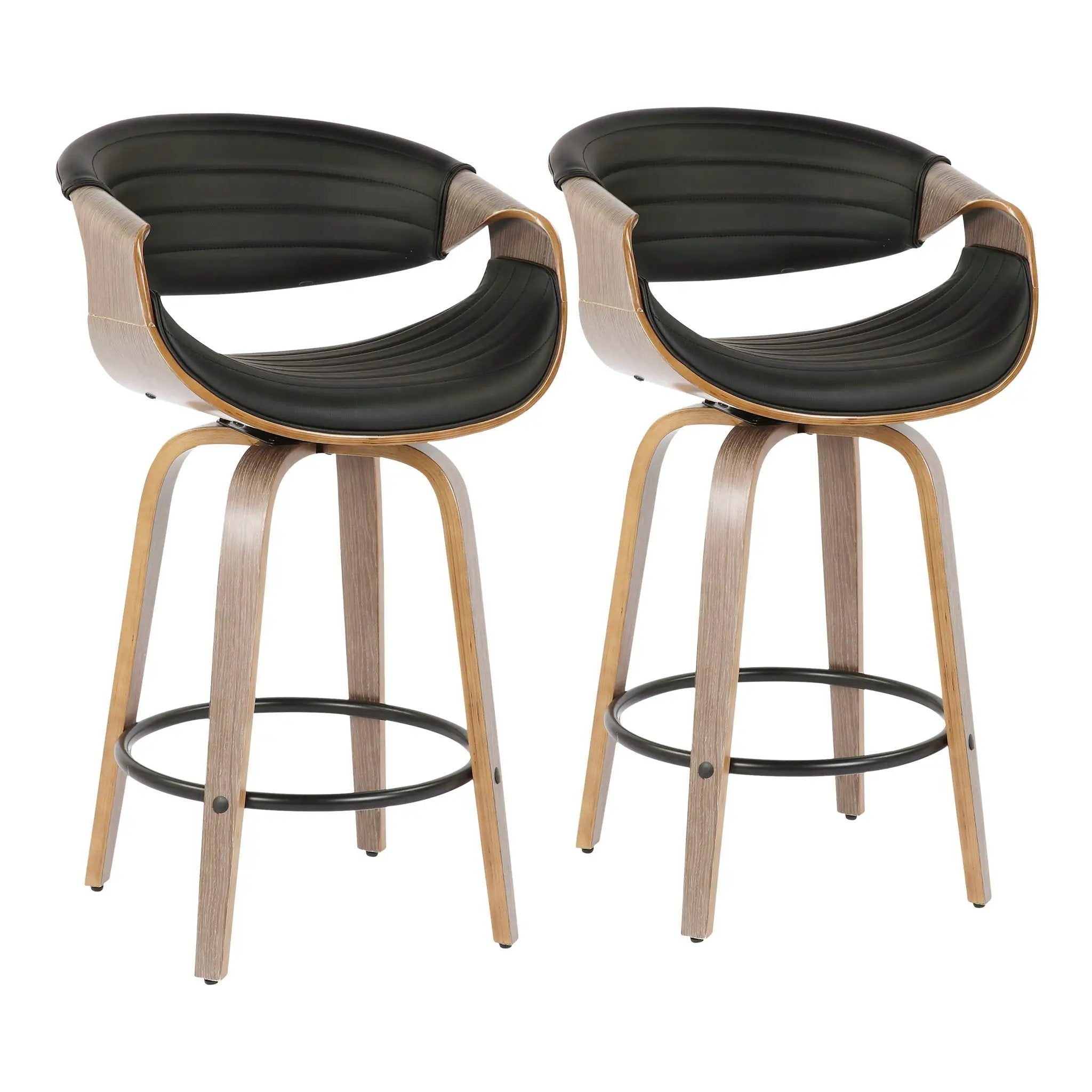 Symphony - Mid Century Modern Counter Stool (Set of 2) by HouseOfZazla
