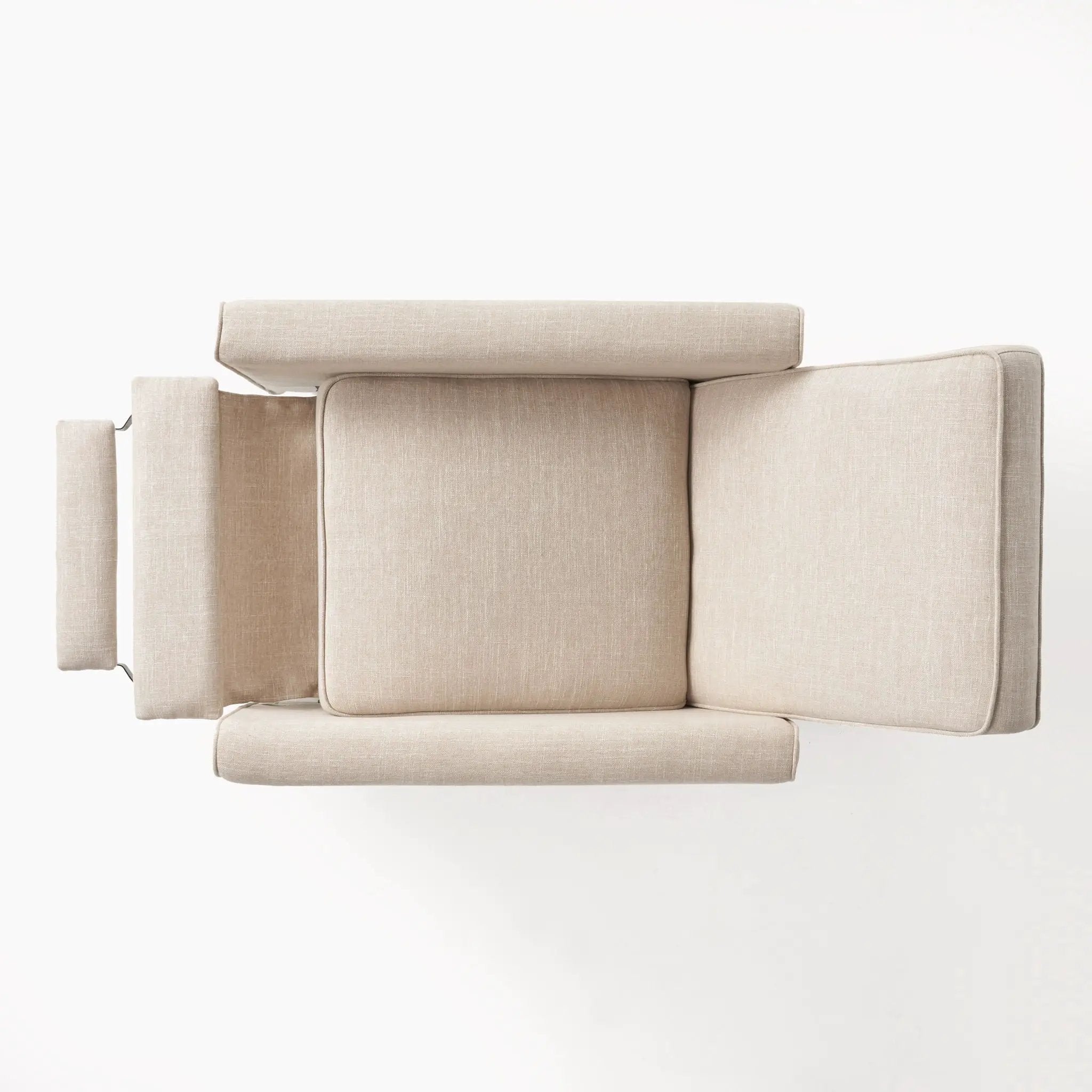 Upholstered Push Back Recliner Chair For Living Room by HouseOfZazla
