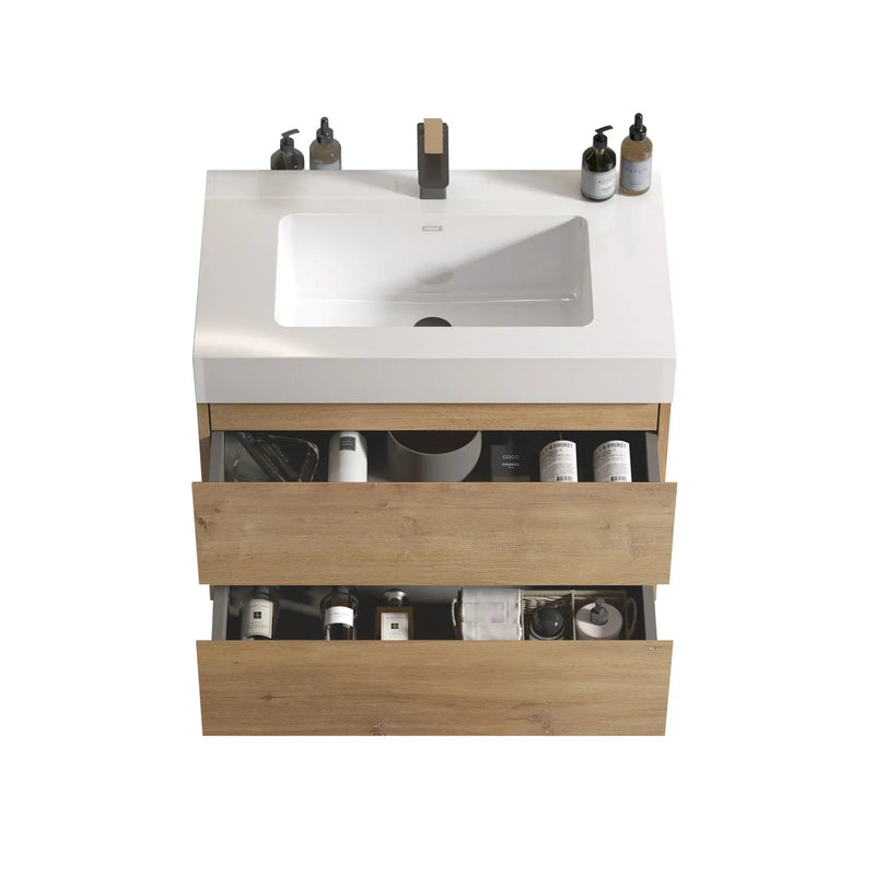Alice - Bathroom Vanity With Sink, Large Storage Wall Mounted Floating Bathroom Vanity For Modern Bathroom by Unique Piece Furniture
