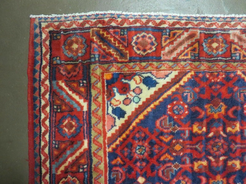 3' 6" X 10' 4" Antique Handmade India Floral Oriental Wool Runner Rug # 128 by Jewel Rugs