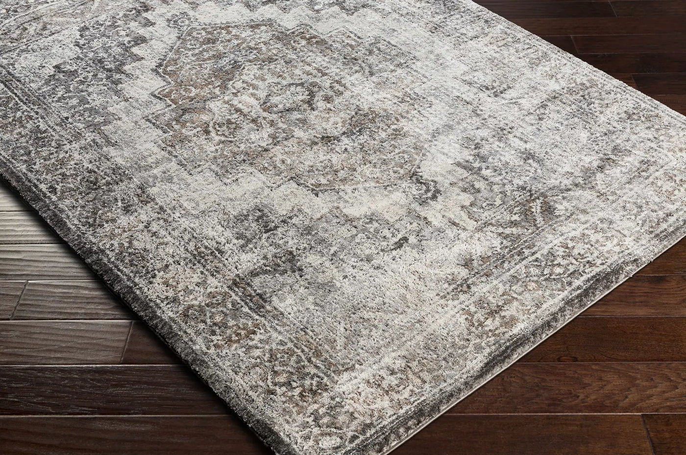 Manaring Charcoal Luxe Thick Area Rug - Clearance by Boutique Rugs